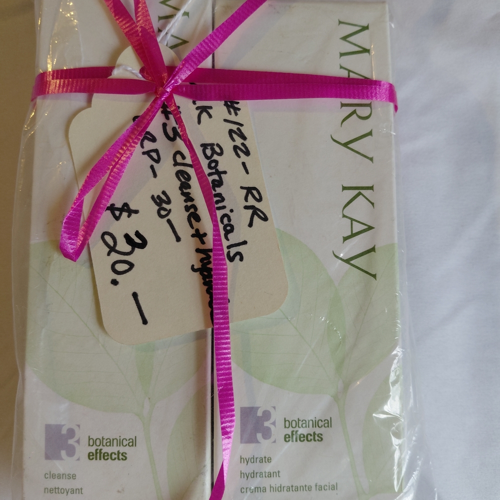 Mary Kay Botanical Effects NIB Set Oily/Sensitive  Cleanse & Hydrate Skin NOS